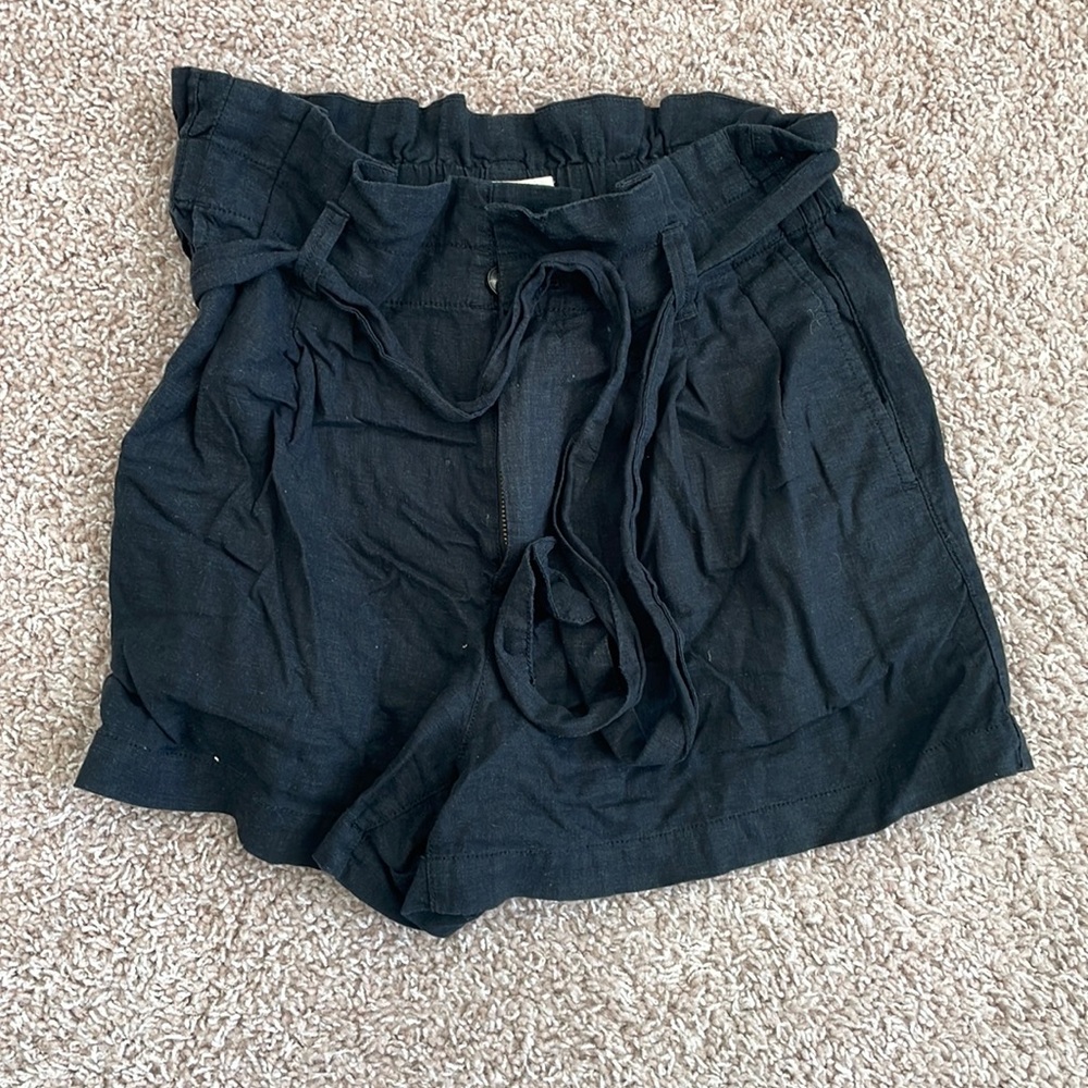 Madewell Linen Shorts with Tie Waist